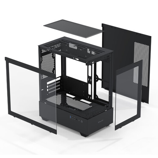 GALAXY Phantom MINI sea view room gaming computer case black (column-free full view version/three-sided quick release/M-ATX/compatible with 240 water cooling/graphics card length limited to 350mm/)