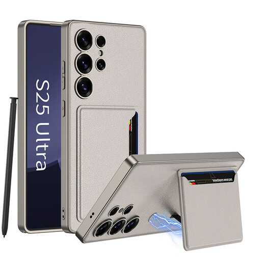 GKK适用于三星S25ultra新款手机壳潮牌s25+卡包支架皮套 碳纤纹 SM-S25Ultra【单壳】
