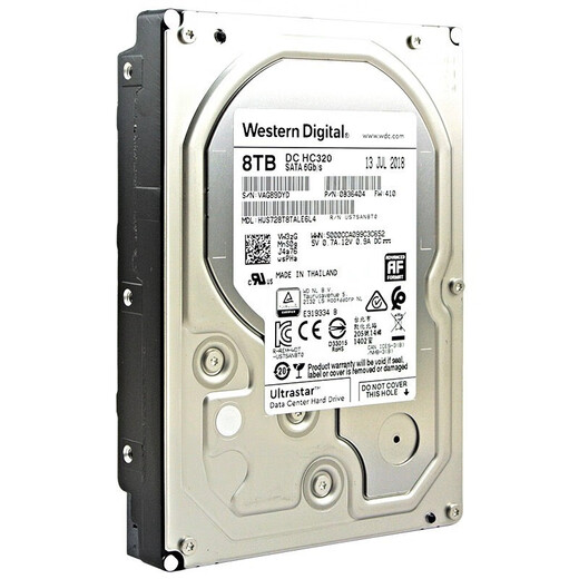 
Western Digital (WD) Enterprise-grade hard drive WD mechanical hard drive Ultrastar SATA interface 3.5-inch 8TB HUS728T8TALE6L4