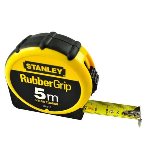Stanley (STANLEY) tape measure steel tape measure construction site high-precision tape measure rubber and plastic metric engineering tape measure telescopic ruler woodworking ruler 5 meters 30-616-23
