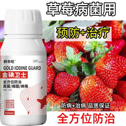 Gengfengwang strawberry disease special strawberry treatment medicine, downy mildew, powdery mildew, anthracnose, root rot, gray mold, leaf spot, fruit rot 500ml (30 acres)