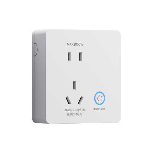 International Electrician Electric Vehicle Charging Protector Socket Fully Automatically Cuts Off Charging Pile Timing Switch Exposed Type 86 Exposed Yabai Energy Saving Anti-overcharging