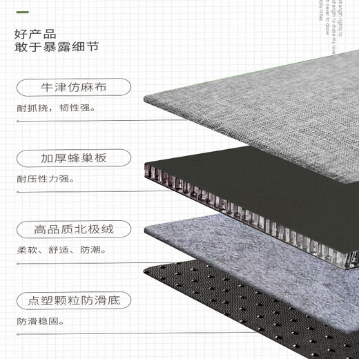 Benido Cat House Cat House Sleeping Cat Pad Thickened Autumn and Winter Style Warm Semi-Close