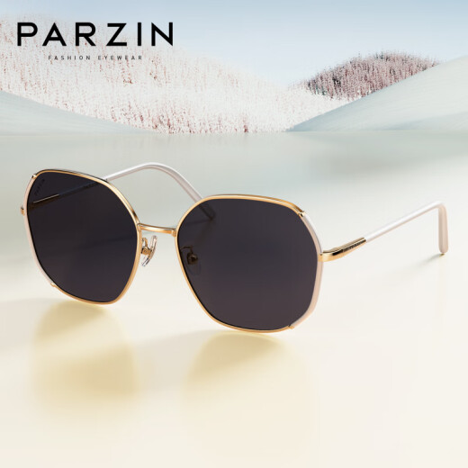 
PARZIN Polarized Sunglasses Women Fashion Contrast Color Large Frame Fit Photoreal Sunshade Sunscreen Driver Trendy Sunglasses PZ8328