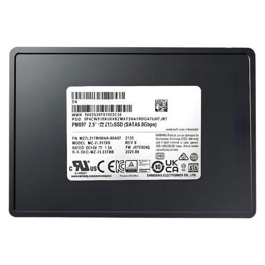 Samsung (Samsung) PM893/PM897 SSD Storage Server Application Workstation SATA Interface SSD PM897 480 GB Lesen und Schreiben Hybrid