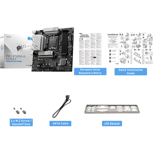 微星 B760 Z790 主板 搭 英特尔 i5 主板CPU套装 板u套装 PRO B760M-A DDR4 II i5 14600KF