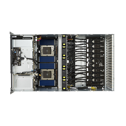 Deeptune Asus Esc8000a-E12/RTX4090 Deep Learning Host 8 canales GPU Server AI INTELIGENCIA ARTIFIVIAL COMPUTACIÓN DE HACTO RENDIMIENTO Despliegue Deepeek Modelo grande Computadora Epyc 9734*2/224 Core 448 Línea 2.2G Sistema de barrera Gráficos/4 Integrados/4