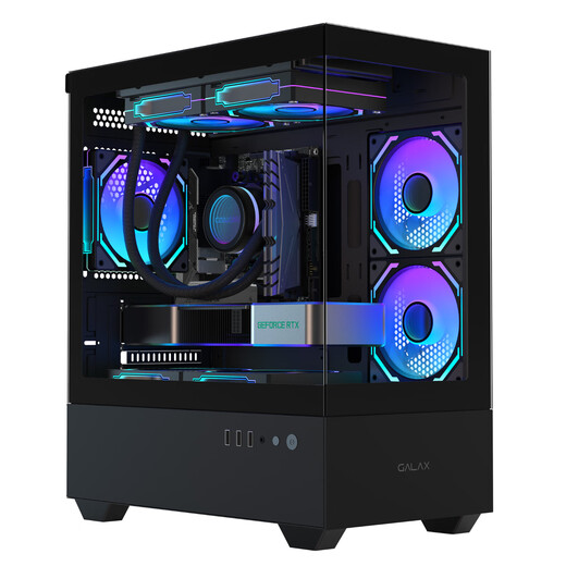 GALAXY Phantom MINI sea view room gaming computer case black (column-free full view version/three-sided quick release/M-ATX/compatible with 240 water cooling/graphics card length limited to 350mm/)