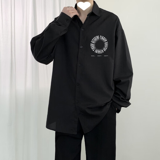 Fhhuabd nueva camisa china primavera y otoño se vean guapos de gran tamaño gran pulgada tendencia nacional bambú camisa casual estampada chaqueta 1105# camisa de hierro gratis de hierro gratis 9xl [290-320Jin [Jin equivale a 0.5 kg]]]