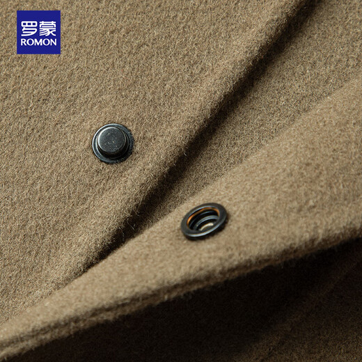Romon sheep wool double-sided woolen jacket men's coat thick autumn and winter casual lapel jacket men's clothing