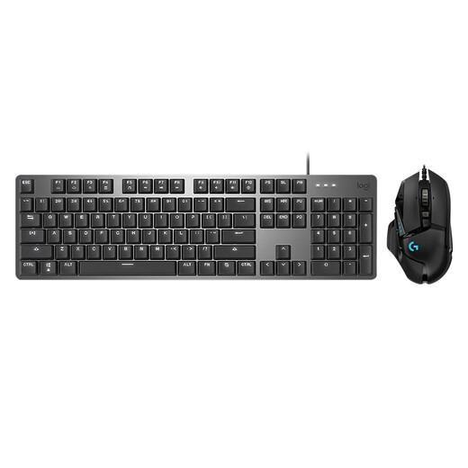 Logitech K845 Teclado mecánico de juegos G502 Hero Teclado con cable Teclado E-Sports E-Sports e Mouse Conjunto K845 Axis azul + G502Hero