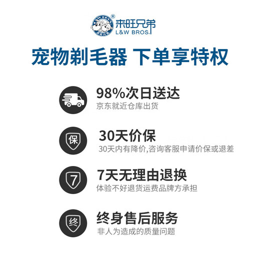 Laiwang Brothers Pet Shaving Multifunctional 4-in-1 Electric Hair Cutter Nail Grinder Rechargeable Dog Supplies Girly Powder