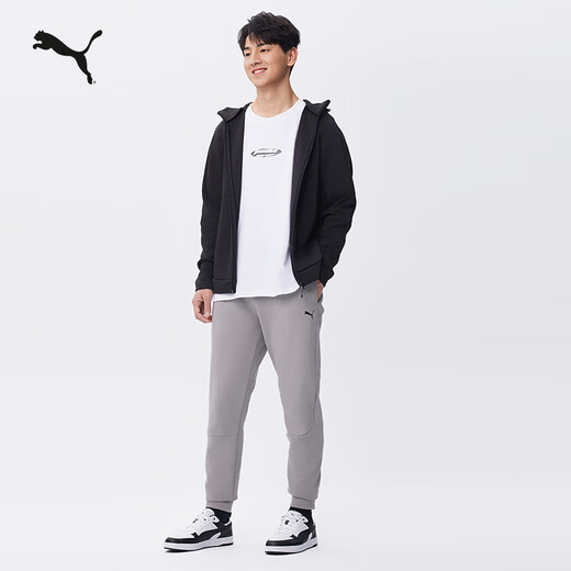 PUMA loose gray sweatpants sports pants men's new winter casual knitted pants 678381 Gray-14 L (180/78A)