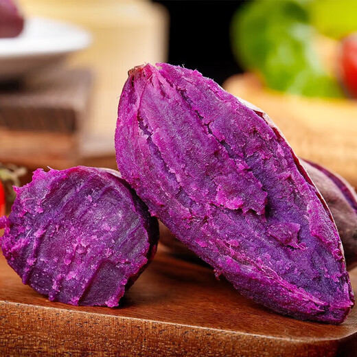 Jingxiansheng Shandong Violet Purple Sweet Potato, net weight 3Jin Jin is equal to 0.5kg, single fruit 100g + fresh vegetables, sweet potatoes and sweet potatoes, straight from the source
