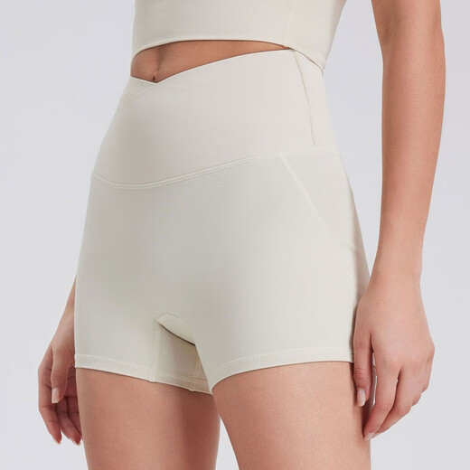 LULUUVTTOH no-wear underwear, zero-sense one-piece yoga shorts for women, back pocket hip lifting, tight-fitting sports Pilates fitness pants for women, black S