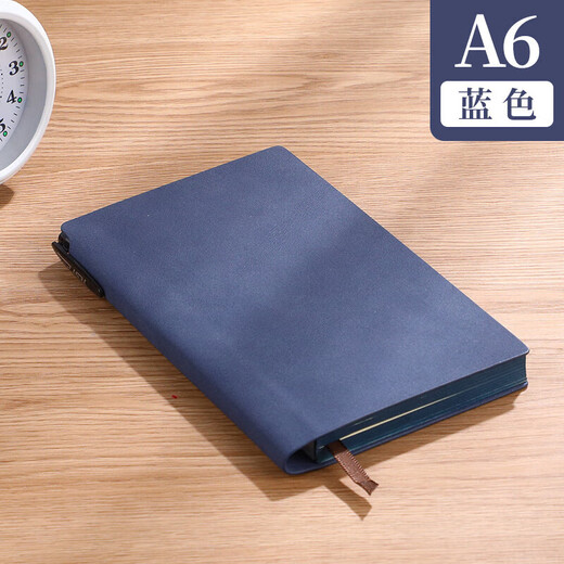 
a6 soft leather notebook with a pocket small notepad with a pen insert simple thickened retro literary exquisite 687/a6 red