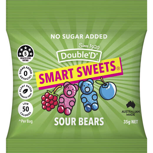 Coles Australia direct mail Double D sucrose-free sugar substitute throat lozenges eucalyptus honey flavored hard candies berry gummies fruit candies mini sweet and sour gummies 35g*8 bags shipped from Australia 30 days to arrive with two pieces of mail