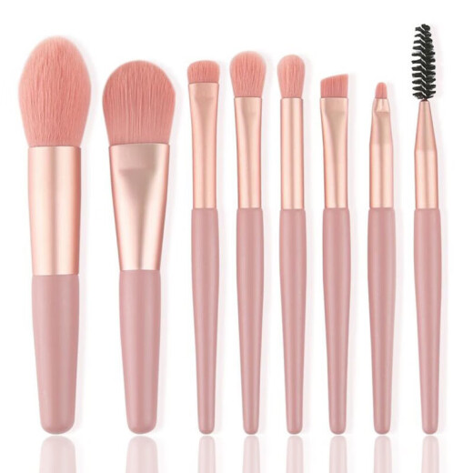 Макака (MSQ) щетка для макияжа 8 Макарон Полный набор для век Blush Blush Loak Praste Foundation выделяйте тень щетки и ту же синяя щетка 8 патчей включены в сумку EVA