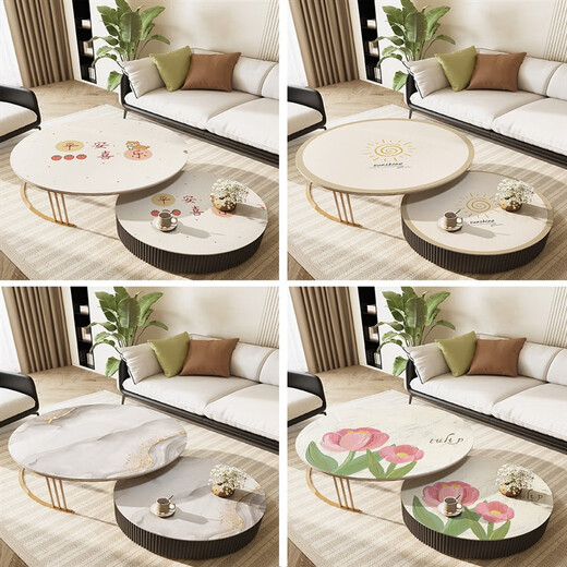 Lilang dining table mat round small round table round coffee table mat no-wash oil-proof and waterproof tablecloth anti-scalding anti-slip mat dining table mat card clamp diameter 150cm