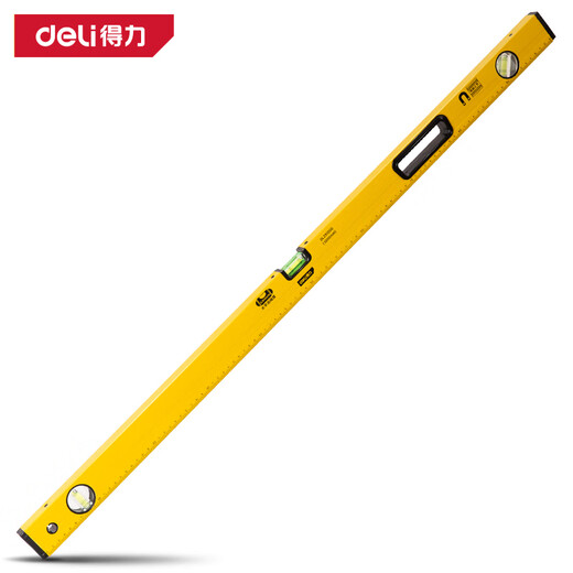 Deli Tool Level High-precision Level Level Small Aluminum Alloy Anti-fall Balancer Strong Magnetic Ruler Home Strong Magnetic Type Surface Paint 100cm DL291000
