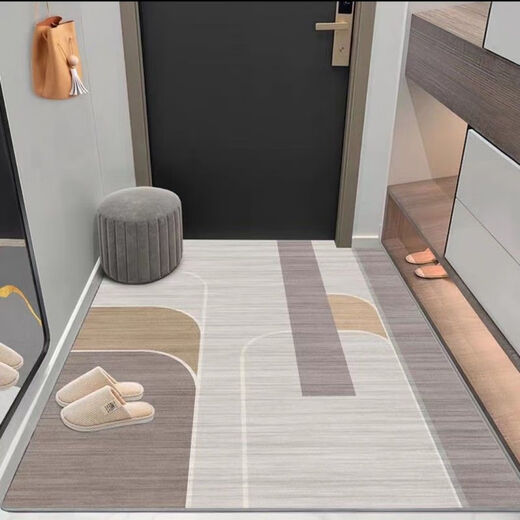 Shansui entrance hall vertical version modern entrance carpet door mat door floor mat household cuttable entry floor mat carpet thickened visual aesthetic 100 160*200cm