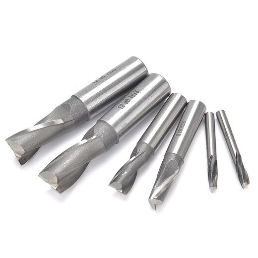 Shanggong 10 pieces straight shank keyway end mill 6mm 2-edge two-tooth keyway end mill
