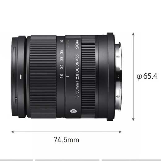 Sigma 18-50mm F2.8 half-frame zoom lens with constant large aperture, standard zoom lens, portrait and landscape, brand new lens, bonded warehouse (fast next day delivery), Canon RF mount