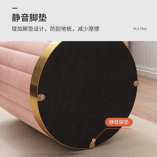 Ye Yu makeup stool ins Internet celebrity round stool bedroom modern simple storage storage makeup chair low stool dressing table stool off-white pu leather upgraded thickened version comfortable and soft sitting feeling