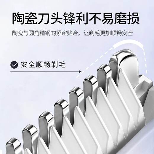 MAGITECH电动双头剃毛器私处男女士阴部手毛脚毛唇毛全身剃毛刀比基尼腋下刮毛器脱毛仪私处腿毛全身可用 全配款 双刀头可水洗 剃净不伤肤
