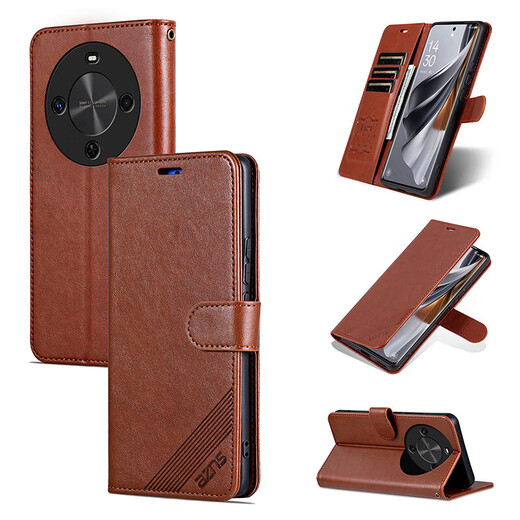 AZNS Huawei Enjoy 70X Mobile Case Flip-Fold Leather Case BRE-AL80 Protection Anti-fall 5G Front and Rear Fully-inclusive Soft Case Side-In-Card Wallet-style Retro Business Men and Women New Style Enjoy 70X [Black] Flip-Fold Leather Case
