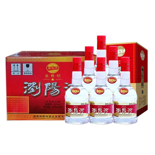 Liuyang River Liquor Series Maotai-flavor Baijiu 53% High Strength Liquor 52%vol 500mL 6 bottles Liuyang River Golden Century