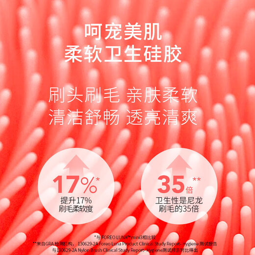 FOREO LUNA electric face wash device LUNA 4 mini highly efficient deep cleansing and translucent face wash device APP controlled face wash artifact for my wife Wonderland Purple