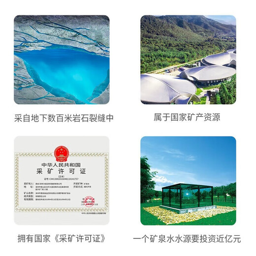 Baisuishan large bottle of family healthy drinking water, milk and tea, metasilicic acid natural mineral water 1.5L*12 bottles