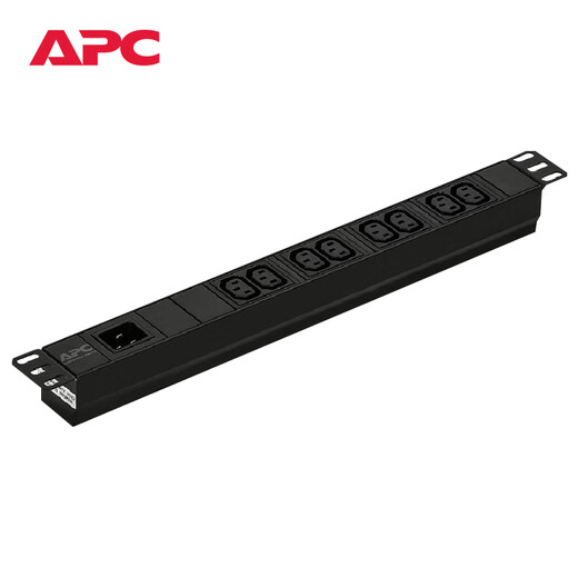 APC Schneider PDU 1U 16A rack power distribution unit socket cabinet PDU strip EPDU1016B C13 interface 8-bit C13 jack with C14 power cord