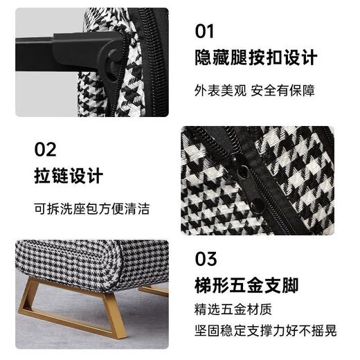 和大人沙发床可折叠两用多功能双人折叠床单人小户型家用沙发 千鸟格双人位90cm 海绵填充