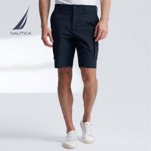 NAUTICA shopping mall same style men's spring and summer new business casual cool comfortable casual shorts men BO4204 Navy 4NV 32