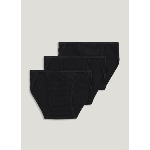 JOCKEY men's underwear bikini bottoms thong breathable cotton comfortable briefs low-waist solid color casual 3-piece black 3 pieces lSuitable for waist circumference 91-96cm