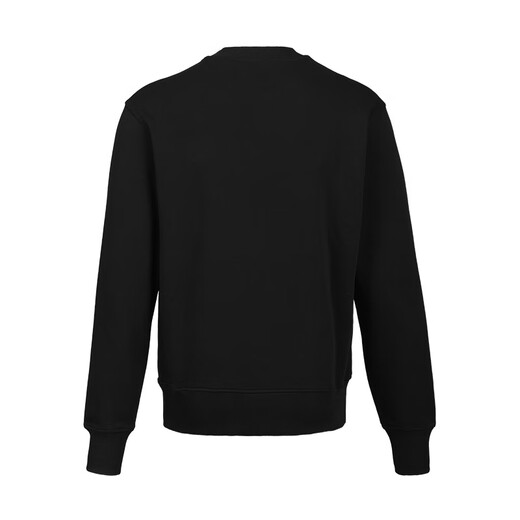 VERSACE JEANS COUTURE奢侈品男装男士圆领字母印花卫衣长袖T恤12127礼物 黑色 2XL