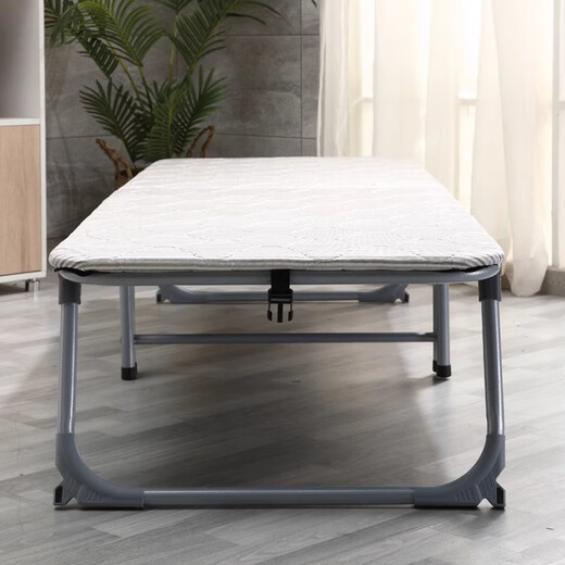 Jeep Plegable Bed Office Break Bisk Camino Hospital de una sola cama reforzada Doble pliegue Camada de la siesta del hogar Doble plegable 90 gris [venta caliente] esponja espesada doble