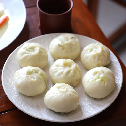 参情无限 老面小笼包 手工素包子馒头素食素斋黑松露荠菜松茸速食早餐 4种口味小笼包各1盒共24个 840g