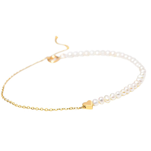 Mi Ling Korean 14K gold bracelet women's simple new fashion fashion simple cross love pearl bracelet women's cross