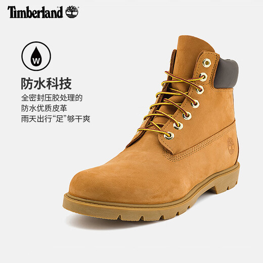 Timberland Offizielle Kick-Off-Herrenschuhe neue große gelbe Stiefel Outdoor-wasserdichtes Leder ist groß 18094 18094W/Weizenfarbe 40