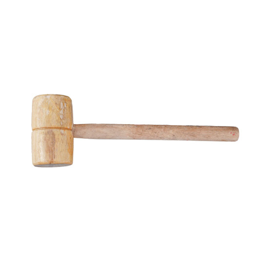 LSNUO wooden hammer wooden hammer woodworking special hammer cocobolo solid wood hand hammer furniture installation hammer engraving processing hammer natural solid wood hammer - diameter about 93mm