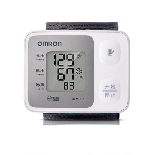 Omron Electronic Hypertensive Metter 6121 Home poignet Home Full Automatic High précis Mesure Instrument Instrument HEM-6182 Modèle de batterie standard + batterie + boîte de stockage