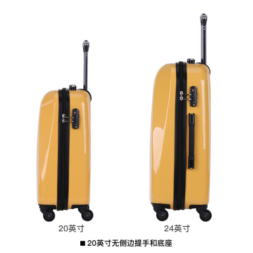 SUISSEWIN trolley case password lock PC material boarding case light-sound caster suitcase business travel dual-use suitcase SN6104 red 20 inches-enjoy priority delivery when placing additional orders
