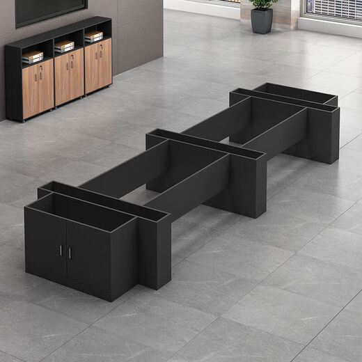 大型会议桌长桌简约现代椭圆形培训桌会议室桌椅组合办公家具 1.8*0.8米会议桌