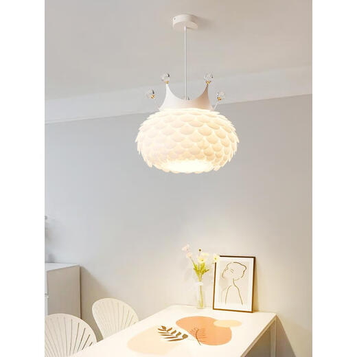 Diexi Creative Restaurant Chandelier Nordic Romantic Flowers Bar Lights Ins Style Girl Room Iluminación de dormitorio cálido Iluminación 9272 Candelier White 35 cm Tres color E27 Fuente de luz Fuente
