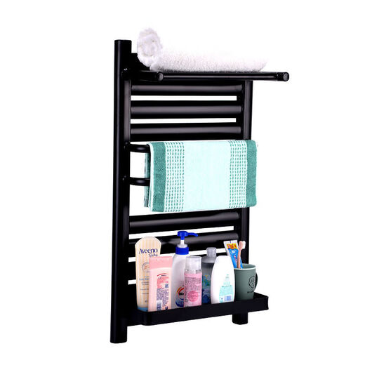 Veribin bathroom radiator storage rack small basket steel copper aluminum bathroom wall-mounted household water heating radiator towel rack steel 7+4 storage rack height 60