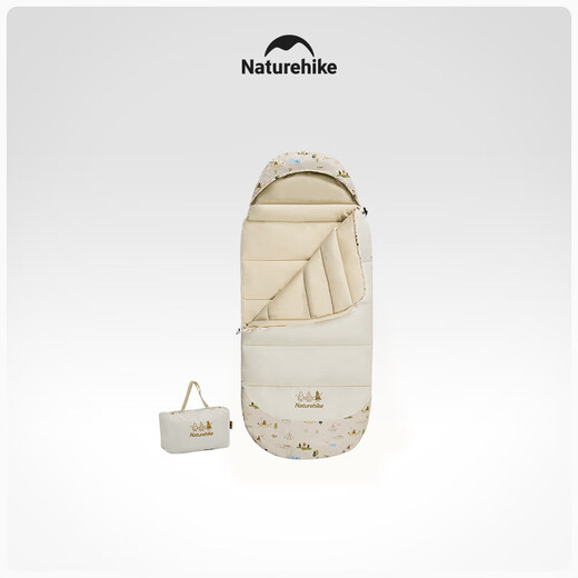 Naturehike children's sleeping bag portable outdoor camping pure cotton pillow sleeping bag camping warm quilt little adventurer BC300