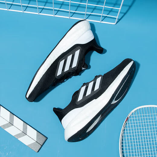 阿迪达斯（adidas）跑步鞋男鞋秋季新品Ultraboost 21爆米花网面 IF4839/boost中底/黑白 40.5